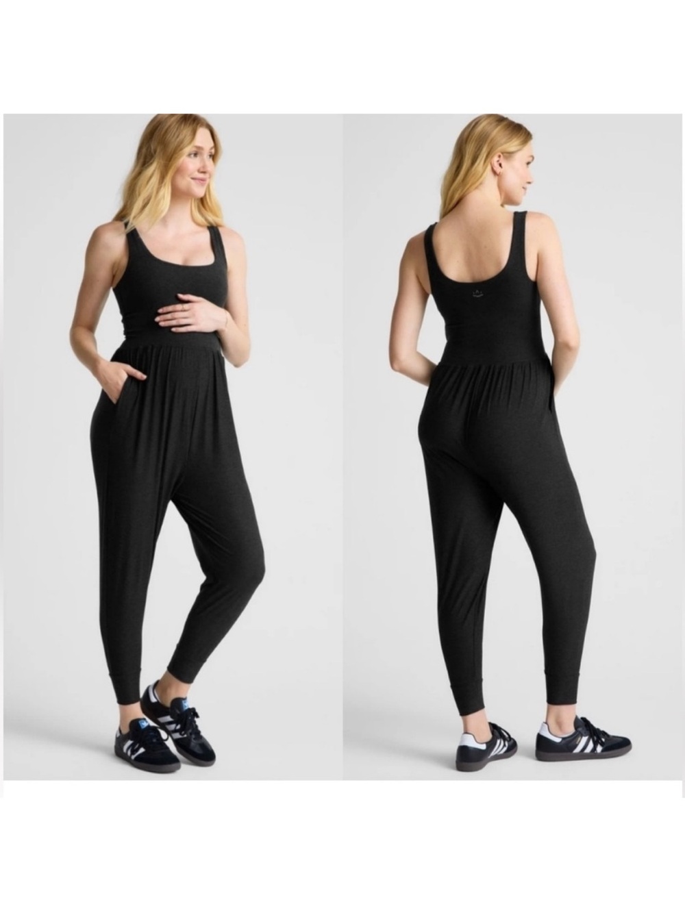 Beyond the Bump Black Sleeveless Maternity Jumpsuit